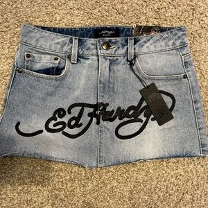 Ed Hardy mini skirt
